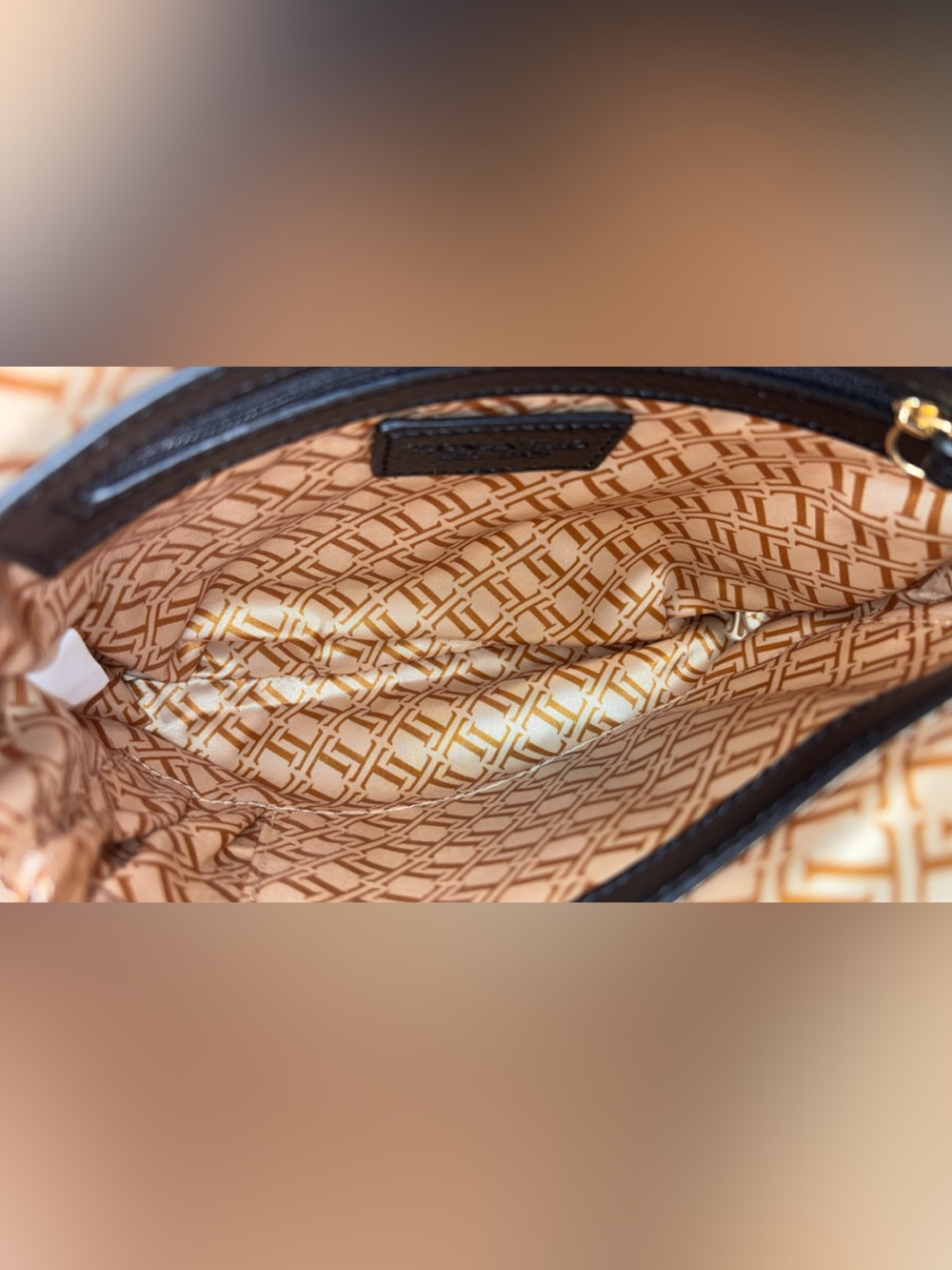 Tignanello Black Floral Embroidered Leather Crossbody Bag NWOT - Picture 14 of 14